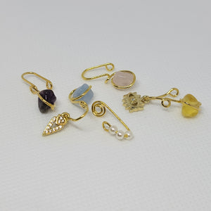 GEMSTONE NOSE RING/CUFF