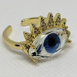 3RD EYE LASHED STATEMENT RING