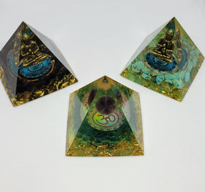 ORGONITE GEMSTONE PYRAMIDS