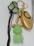 DEFENSE BRICK BEAR QUARTZ KEYCHAIN WITH ALARM