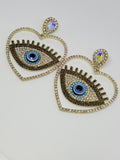 EVIL EYE PROTECTION STATEMENT EARRINGS